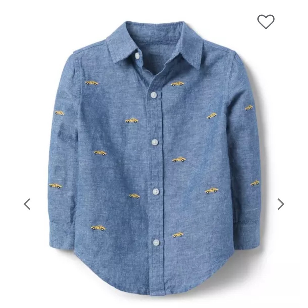 Janie and Jack Gray Button-Down Shirt